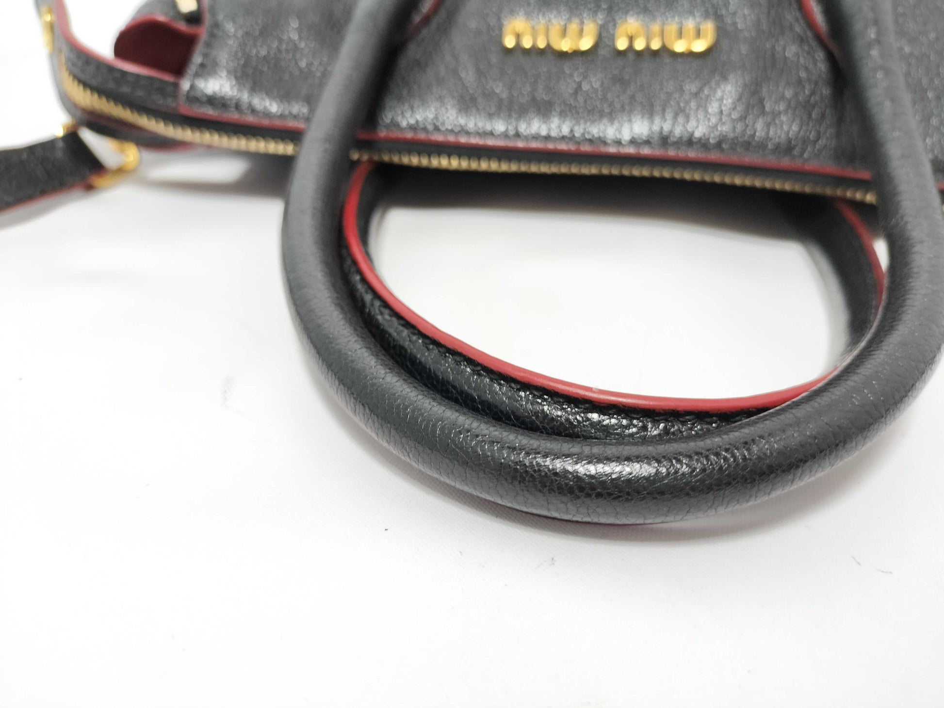 Miu Miu Miu handbag leather 2-way handbag