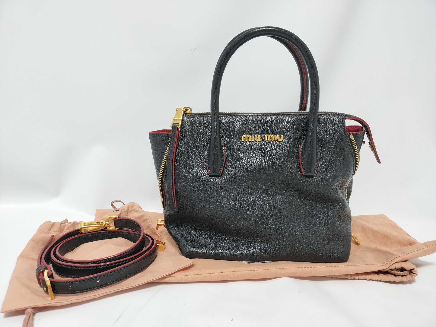 Miu Miu Miu handbag leather 2-way handbag