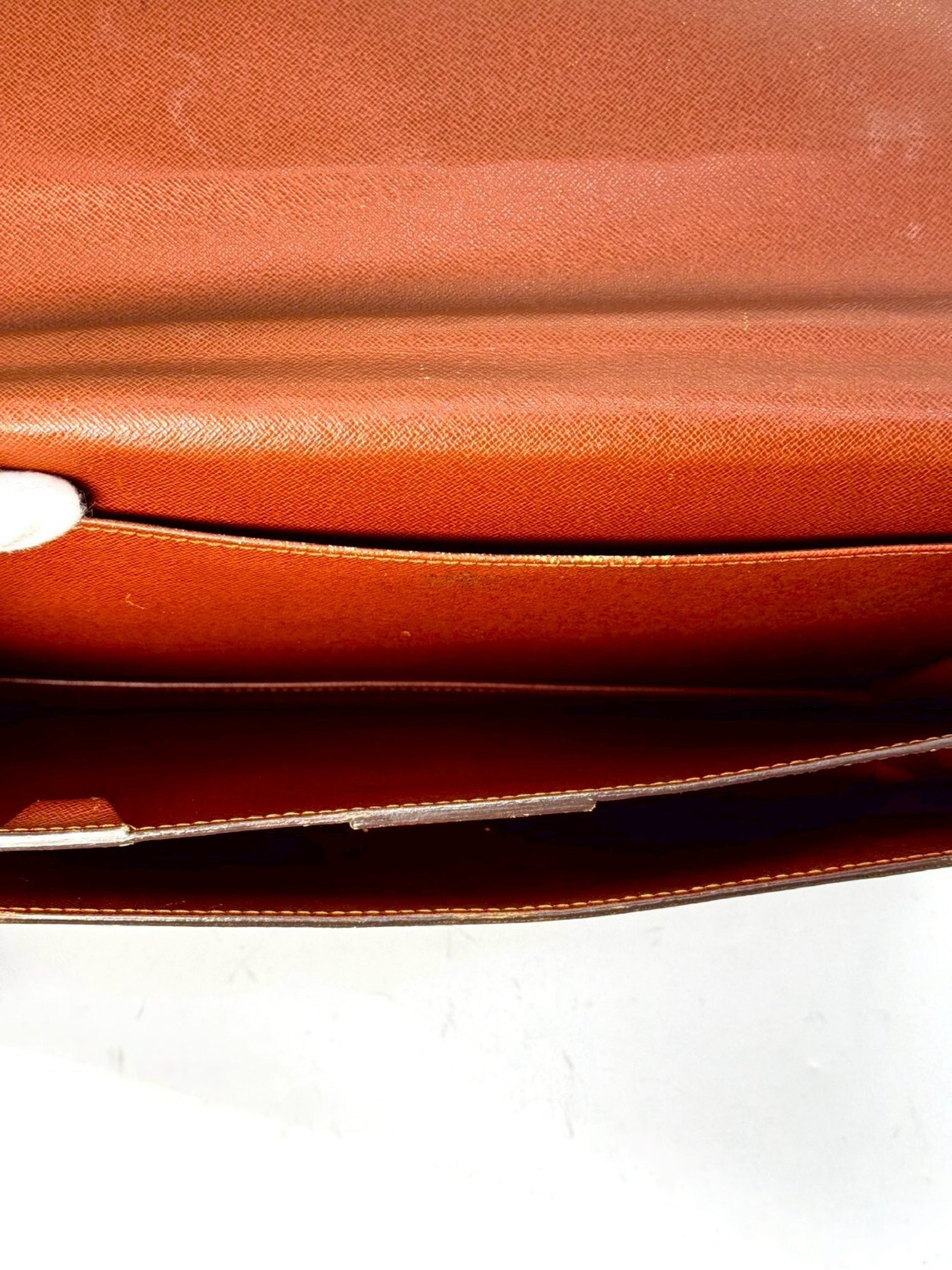 LOUIS VUITTON Monogram Serviette Consaie Briefcase Hand Business Bag