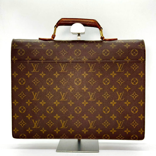 LOUIS VUITTON Monogram Serviette Consaie Briefcase Hand Business Bag