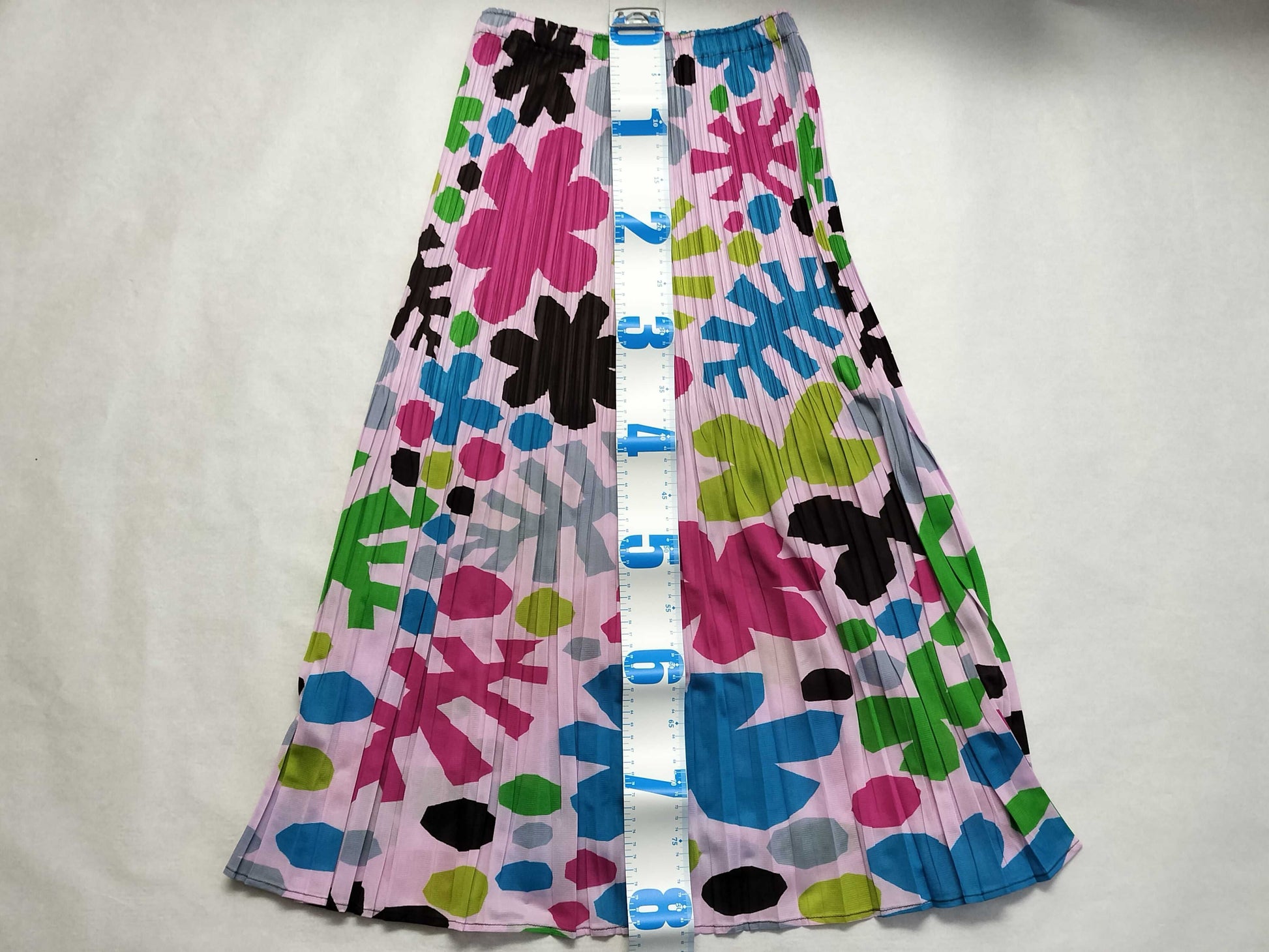 PLEATS PLEASE PLEATS PLEASE Long Skirt Floral Print Multicolor Flared Skirt