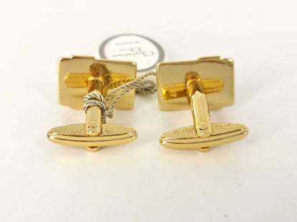 Dior Christian Dior Cufflinks Gold Color Tie Clip Cufflinks