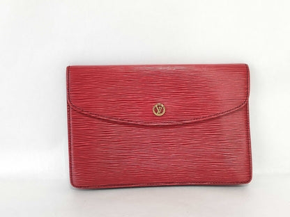LOUIS VUITTON Epi Montaigne 23 Clutch Bag M52667