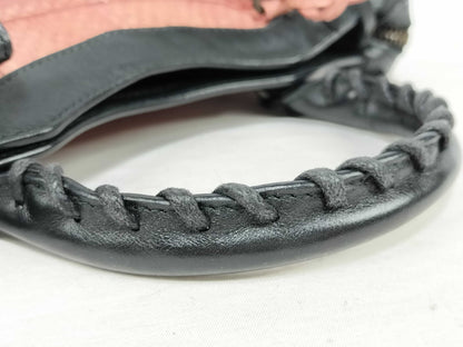 BALENCIAGA The City 2-Way Handbag in Pink Python Leather