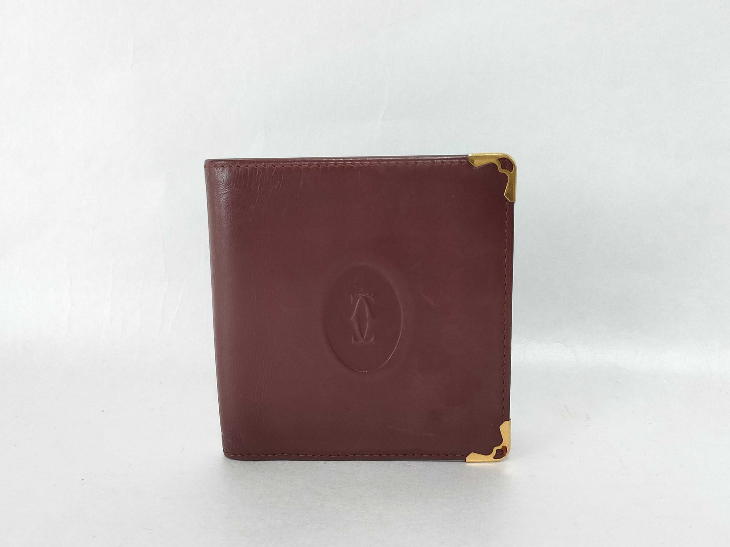 Cartier Must Cartier Wallet Must Line Bifold Leather Wallet