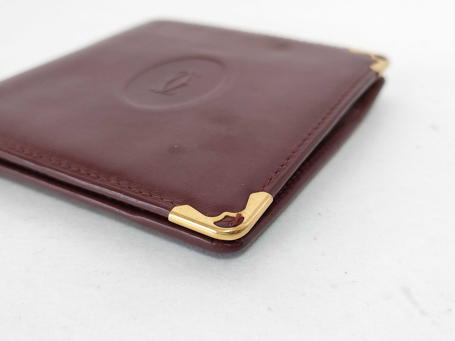 Cartier Must Cartier Wallet Must Line Bifold Leather Wallet