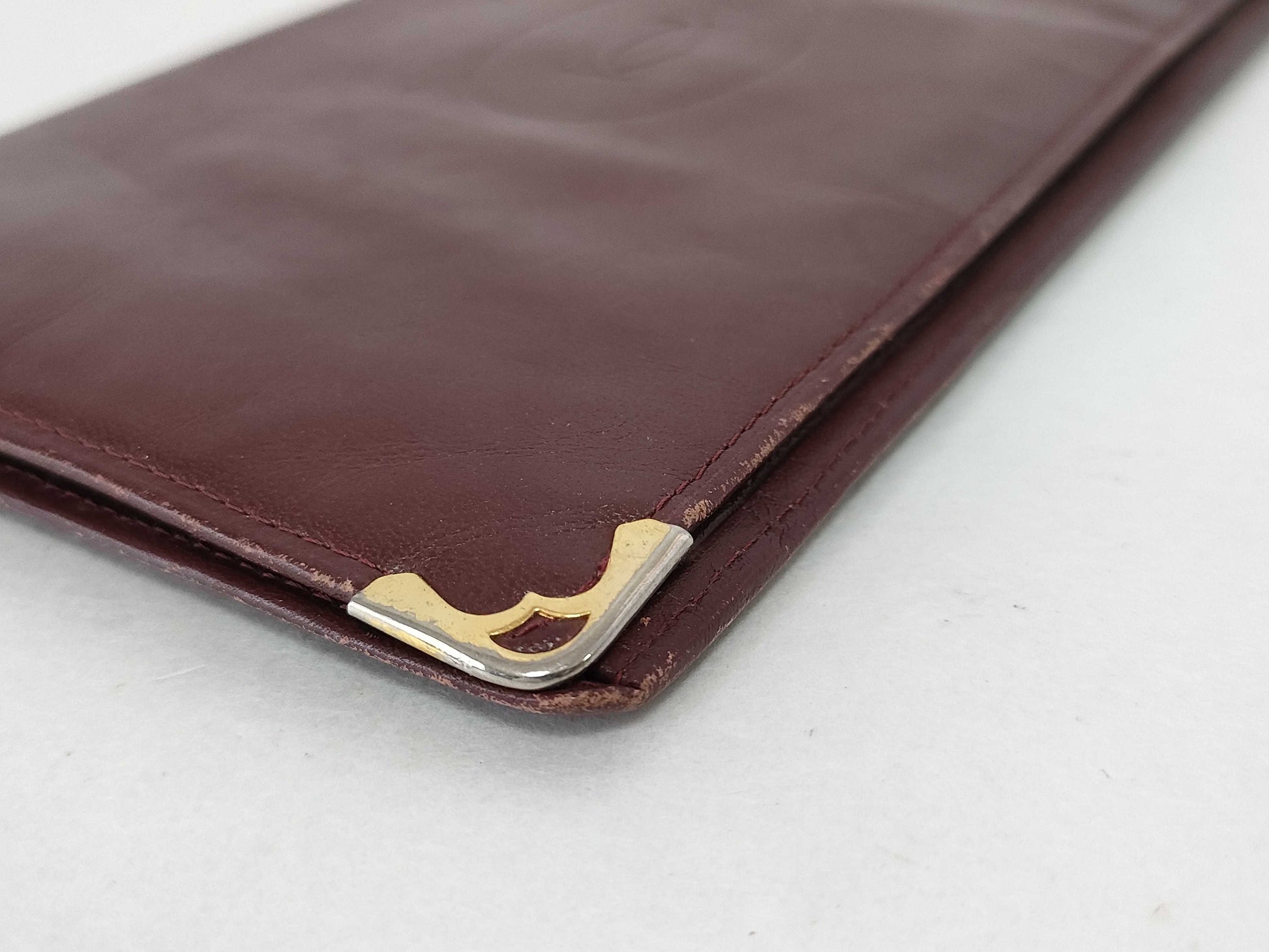 Cartier Must Cartier Long Wallet Must Line Leather Wallet