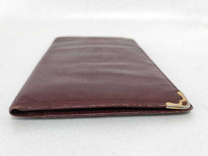 Cartier Must Cartier Long Wallet Must Line Leather Wallet