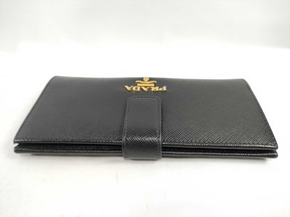 PRADA PRADA 1MV025 Saffiano Black Wallet