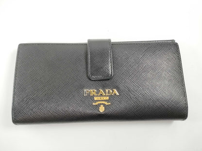 PRADA PRADA 1MV025 Saffiano Black Wallet