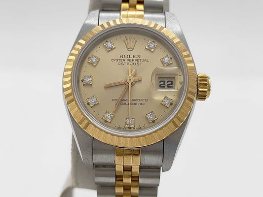 ROLEX 69173G S543794 Champagne Dial Jubilee Bracelet Women's Watch