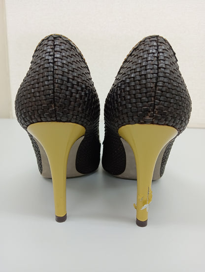 Sergio Rossi Leather Pumps Brown Size 37 1/2