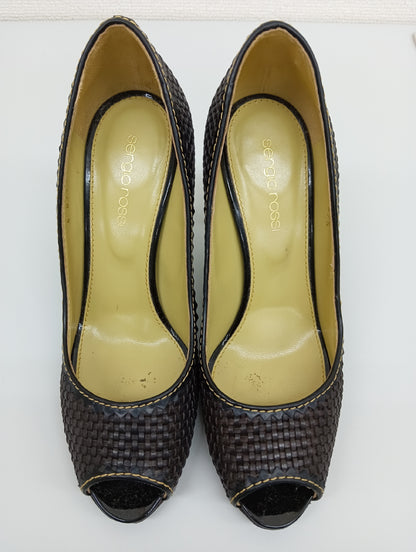 Sergio Rossi Leather Pumps Brown Size 37 1/2