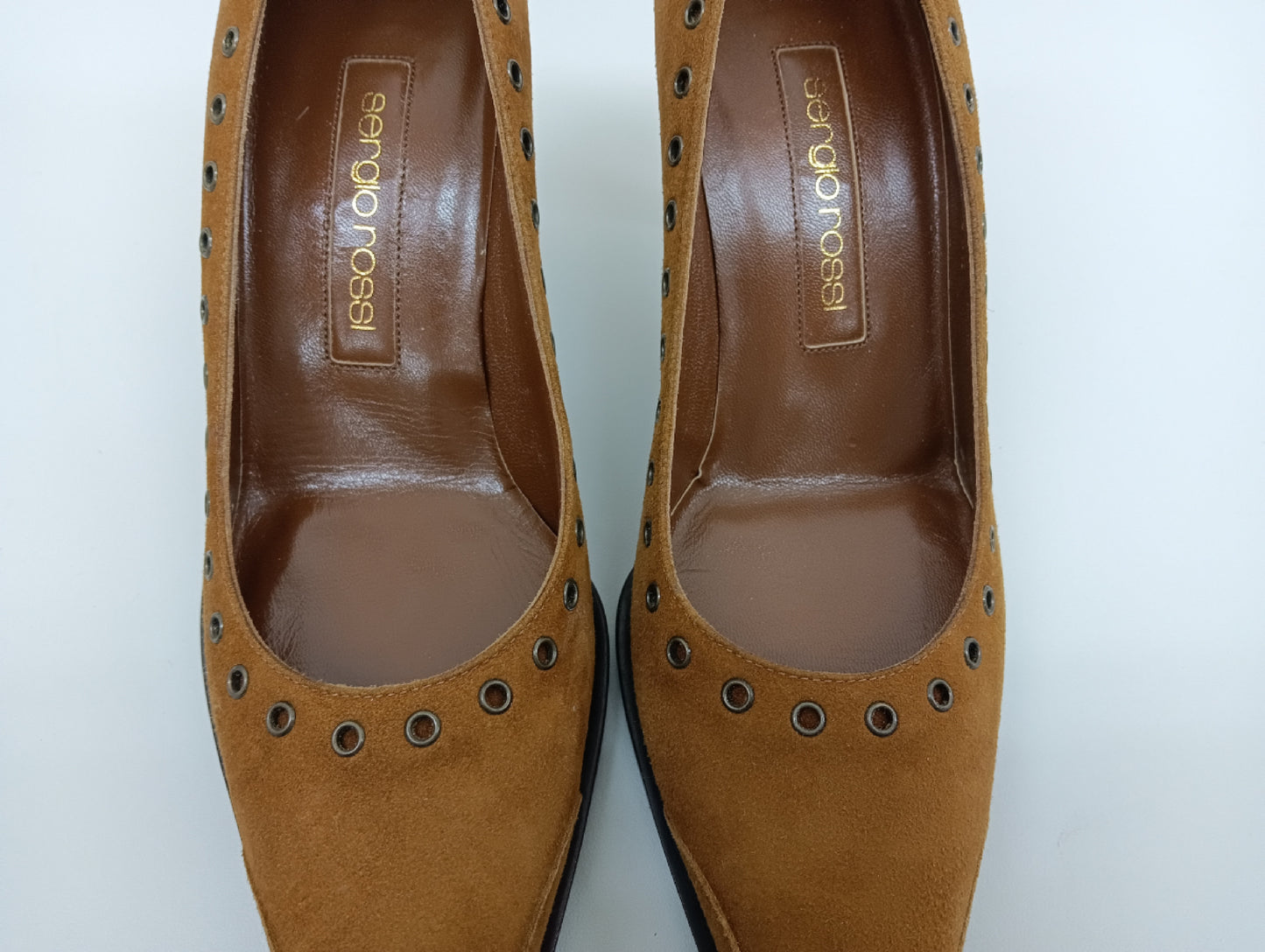 Sergio Rossi Leather Pumps Brown Size 36 1/2