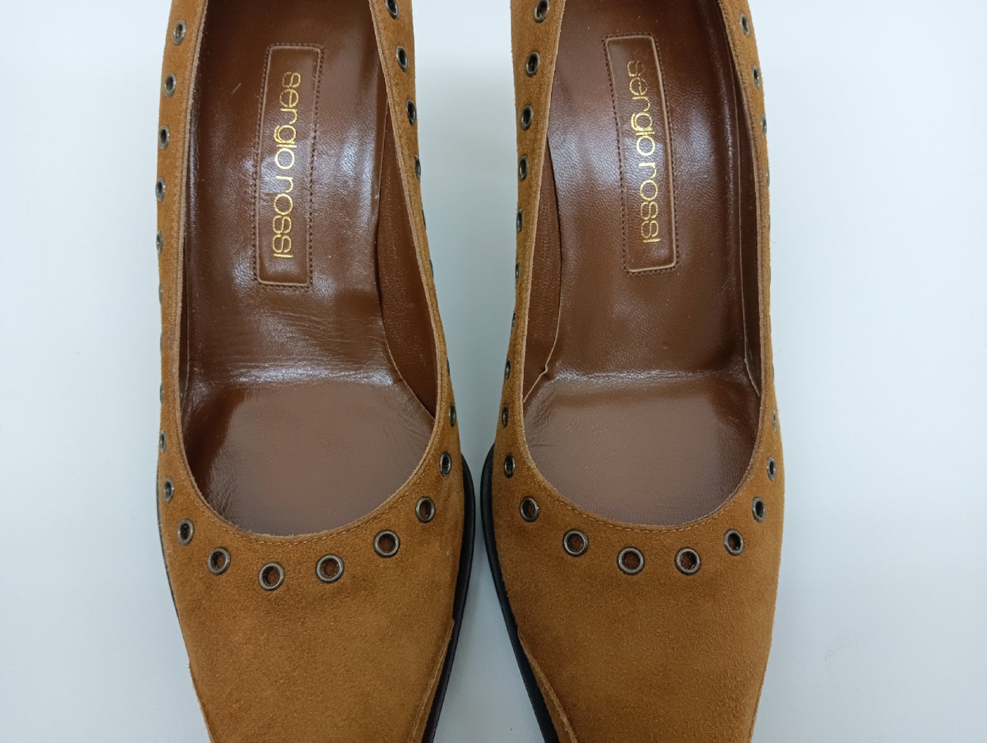 Sergio Rossi Leather Pumps Brown Size 36 1/2