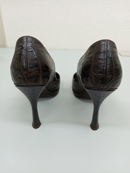 Hugo Boss Leather Sandals Brown Size 36 1/2 Pumps