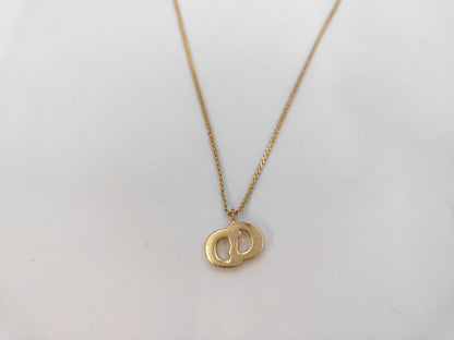 Dior CD logo rhinestone necklace
