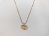 Dior CD logo rhinestone necklace