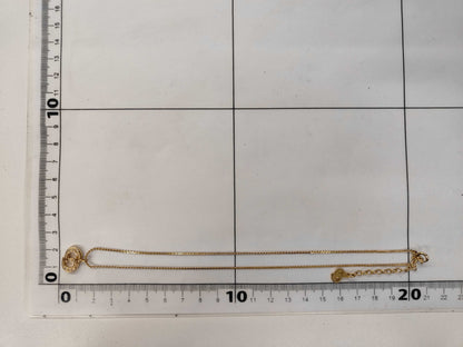 Dior CD logo rhinestone necklace