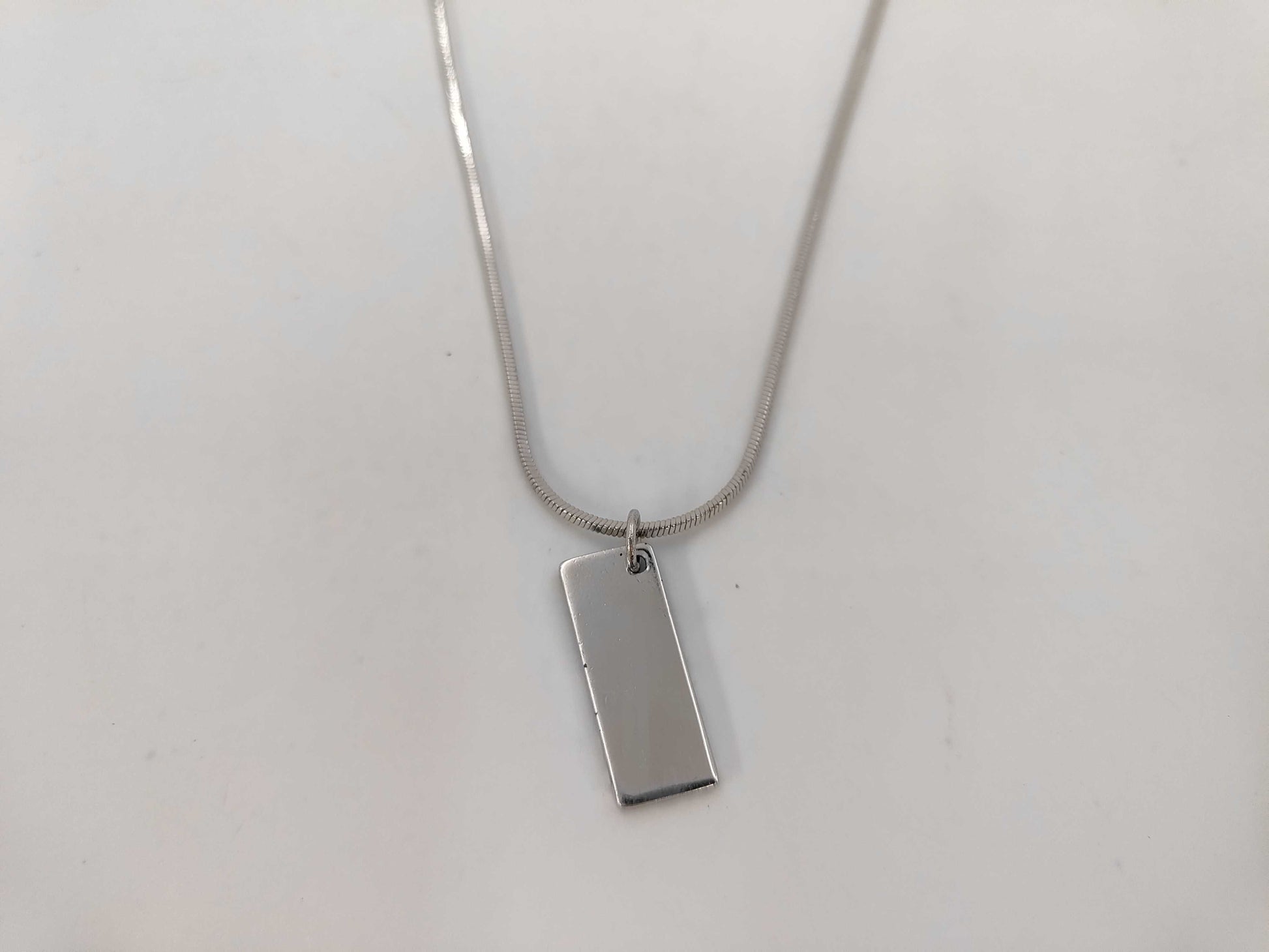 Dior Trotter Tag Plate Blue Necklace