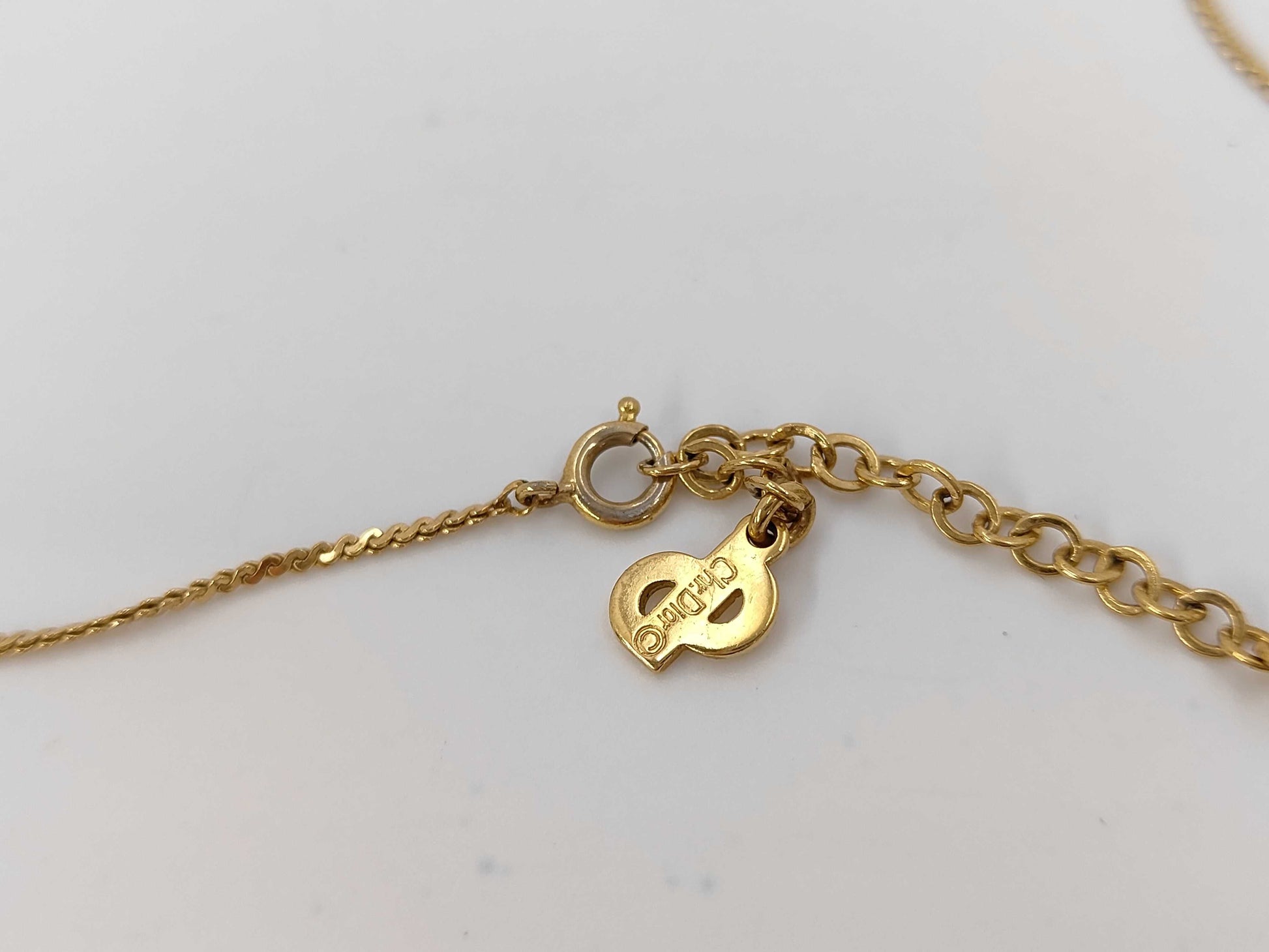 Dior CD logo necklace necklace