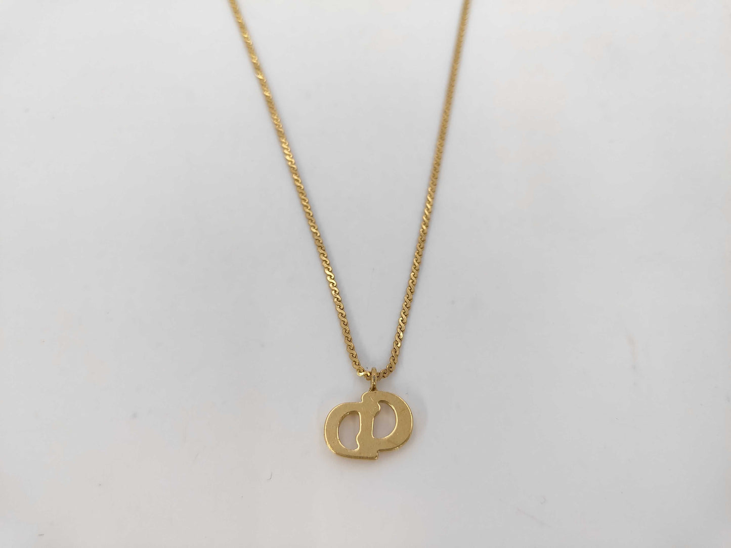 Dior CD logo necklace necklace