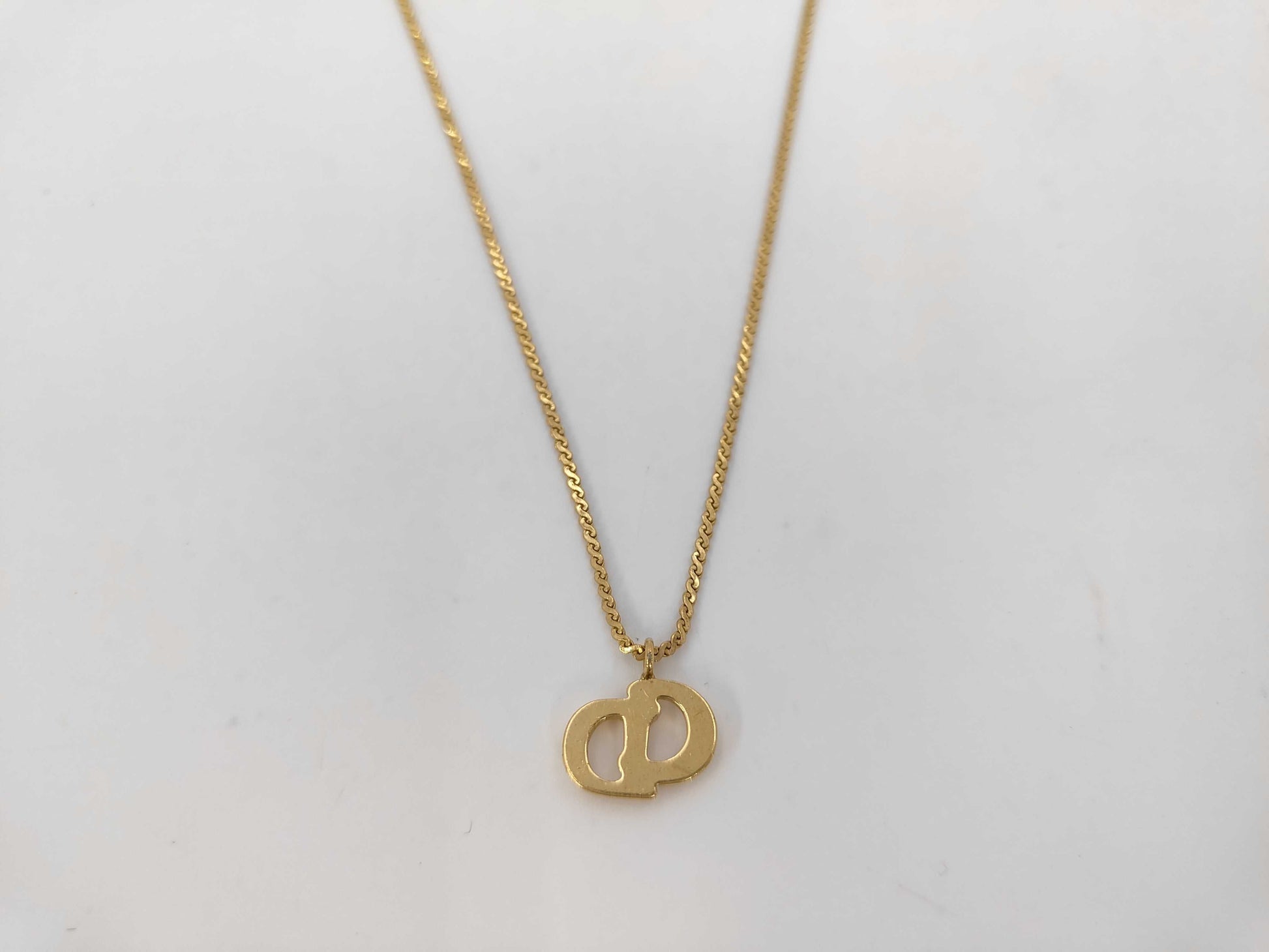 Dior CD logo necklace necklace
