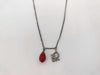 Dior Dior Logo Red Drop Necklace Necklace