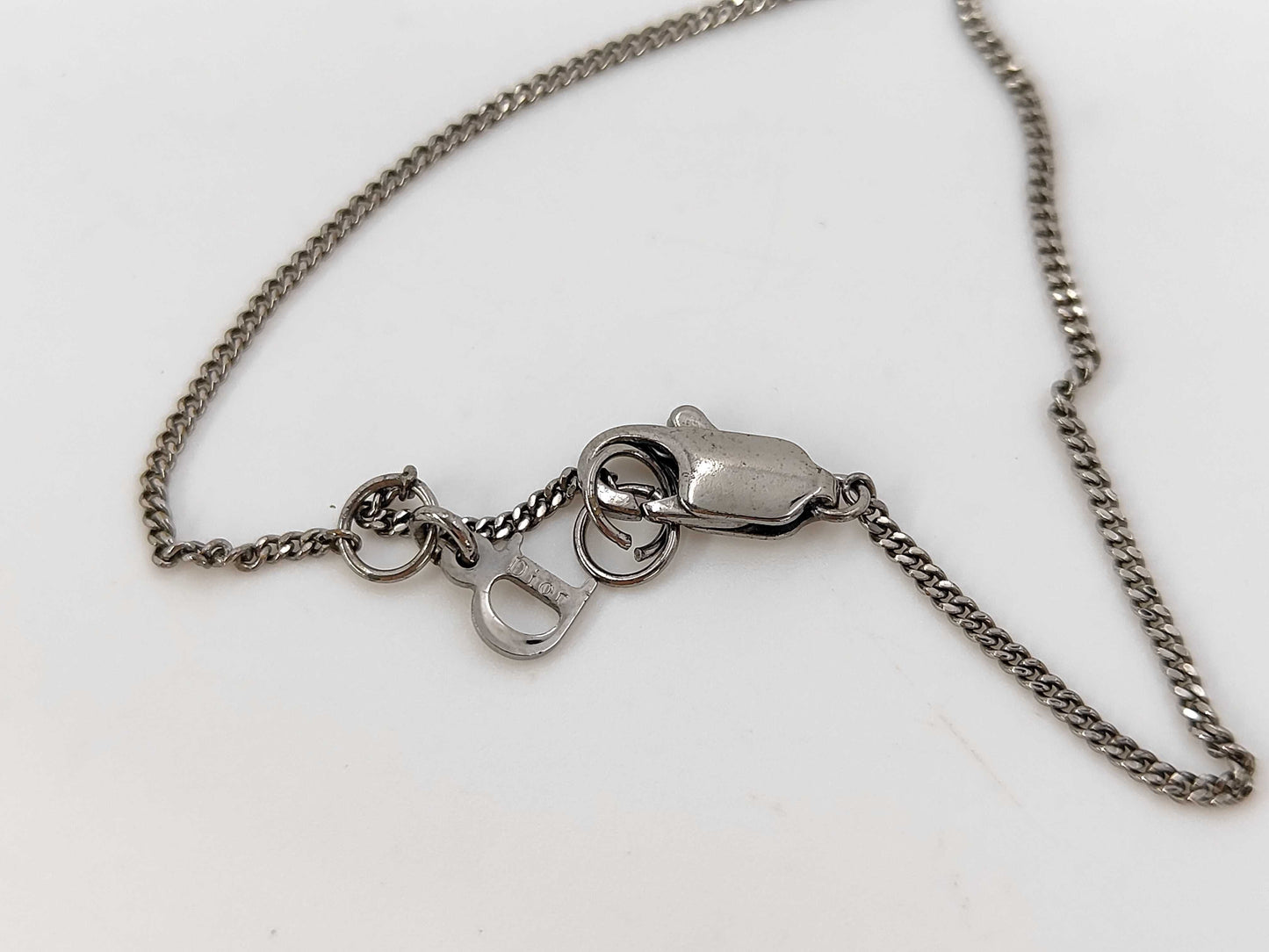 Dior Dior Logo Red Drop Necklace Necklace