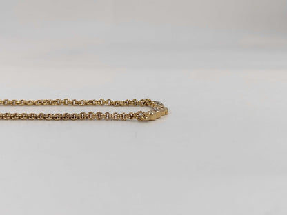 Dior CD logo rhinestone necklace