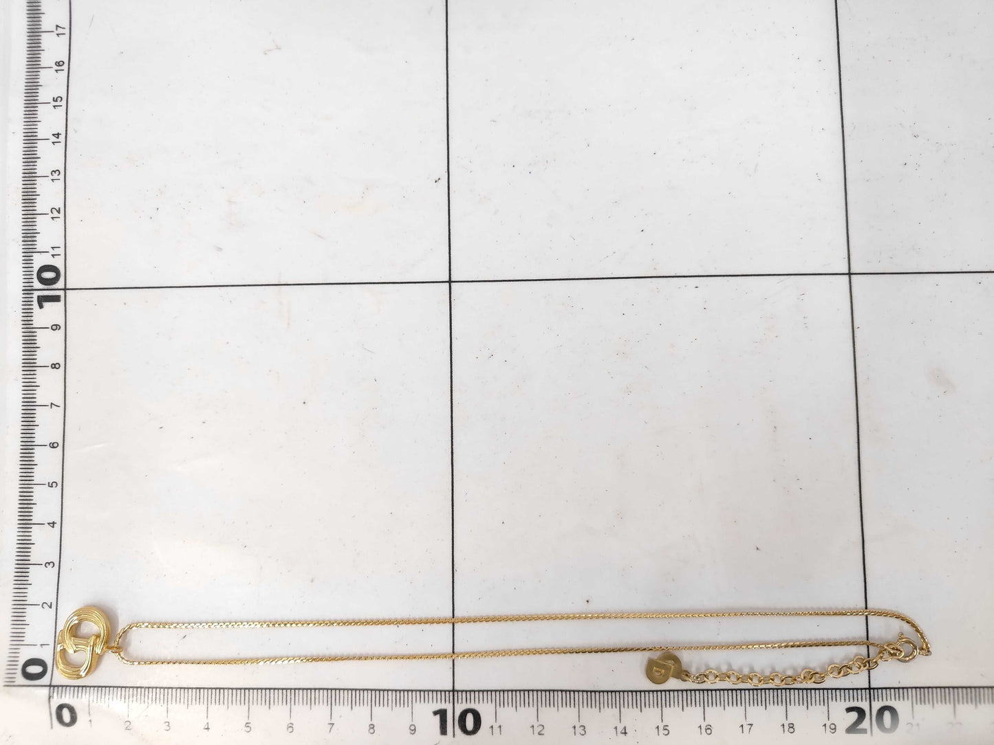 Dior CD logo necklace