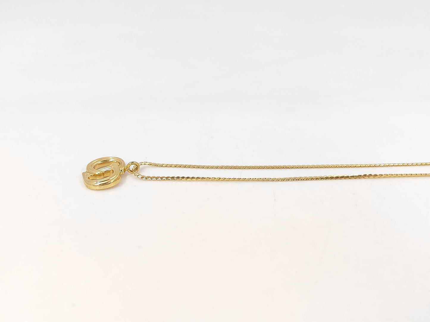 Dior CD logo necklace