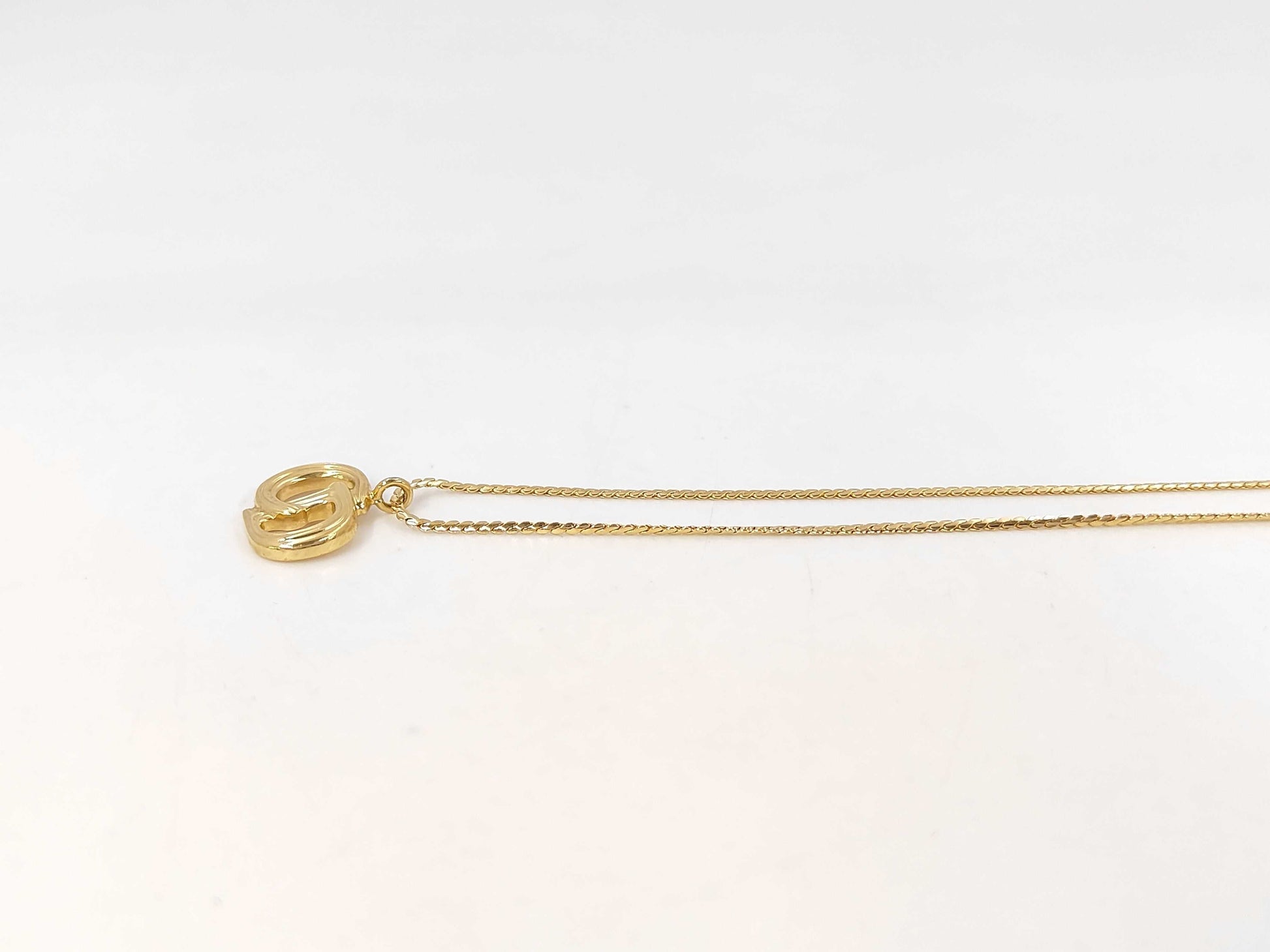 Dior CD logo necklace