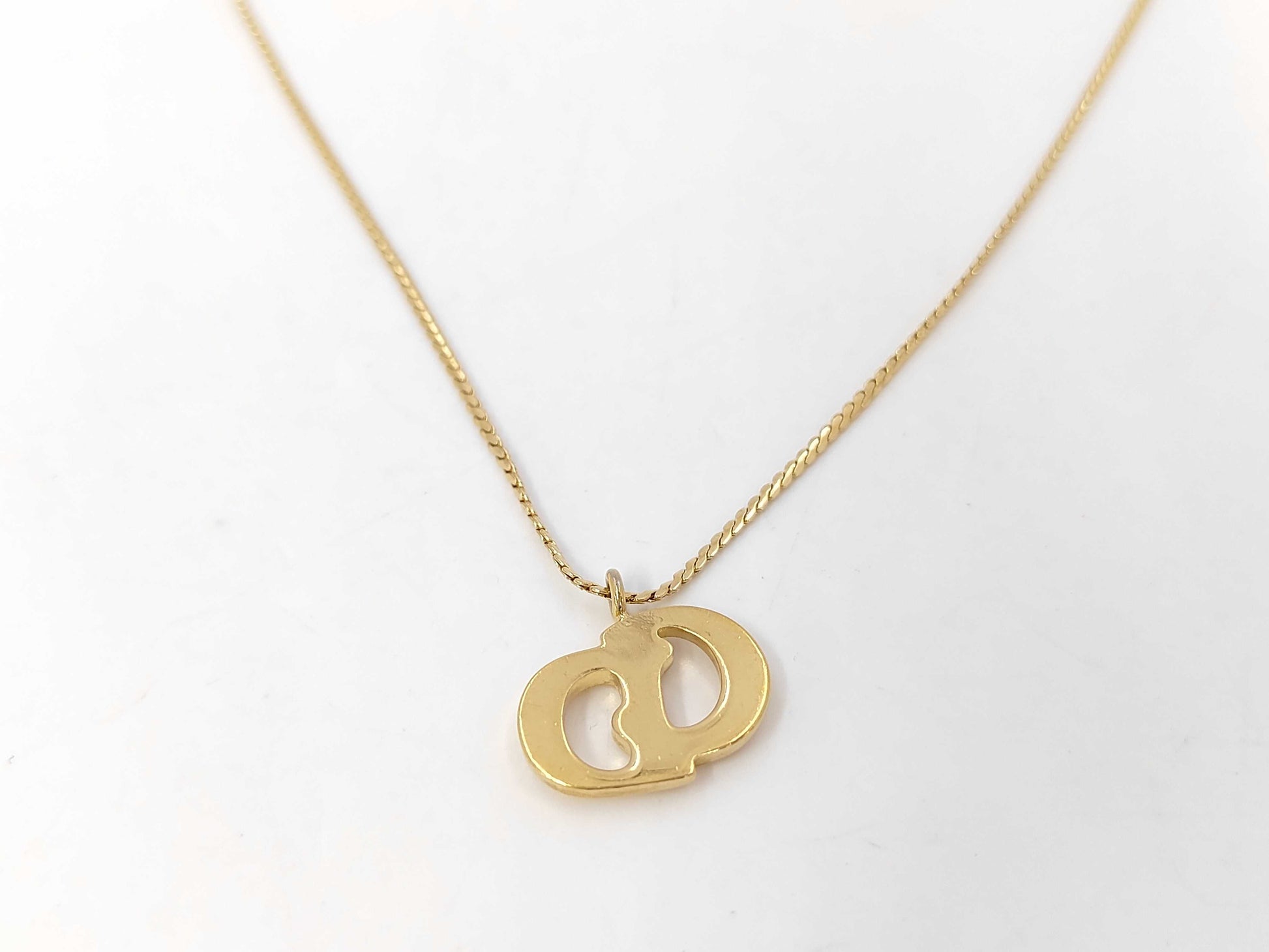 Dior CD logo necklace