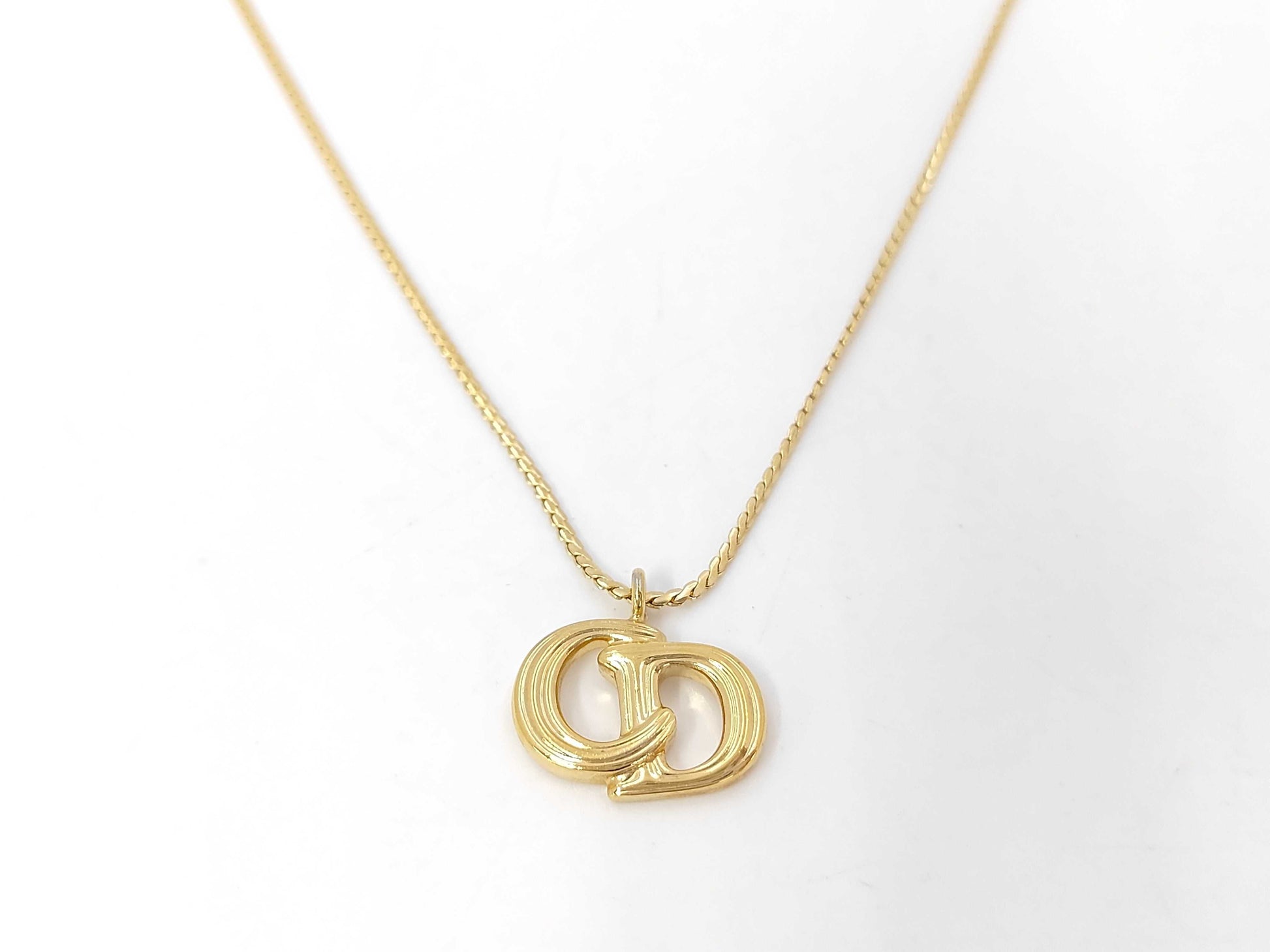 Dior CD logo necklace