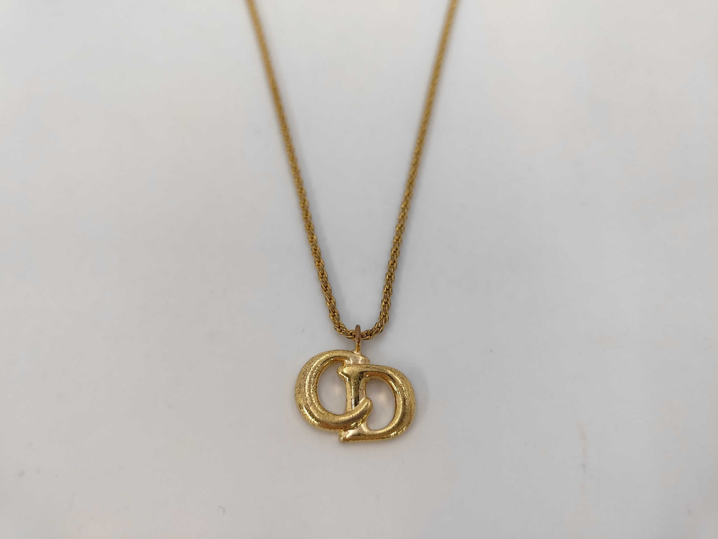 Dior CD logo necklace