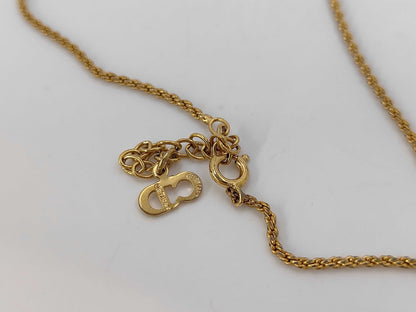 Dior CD logo necklace