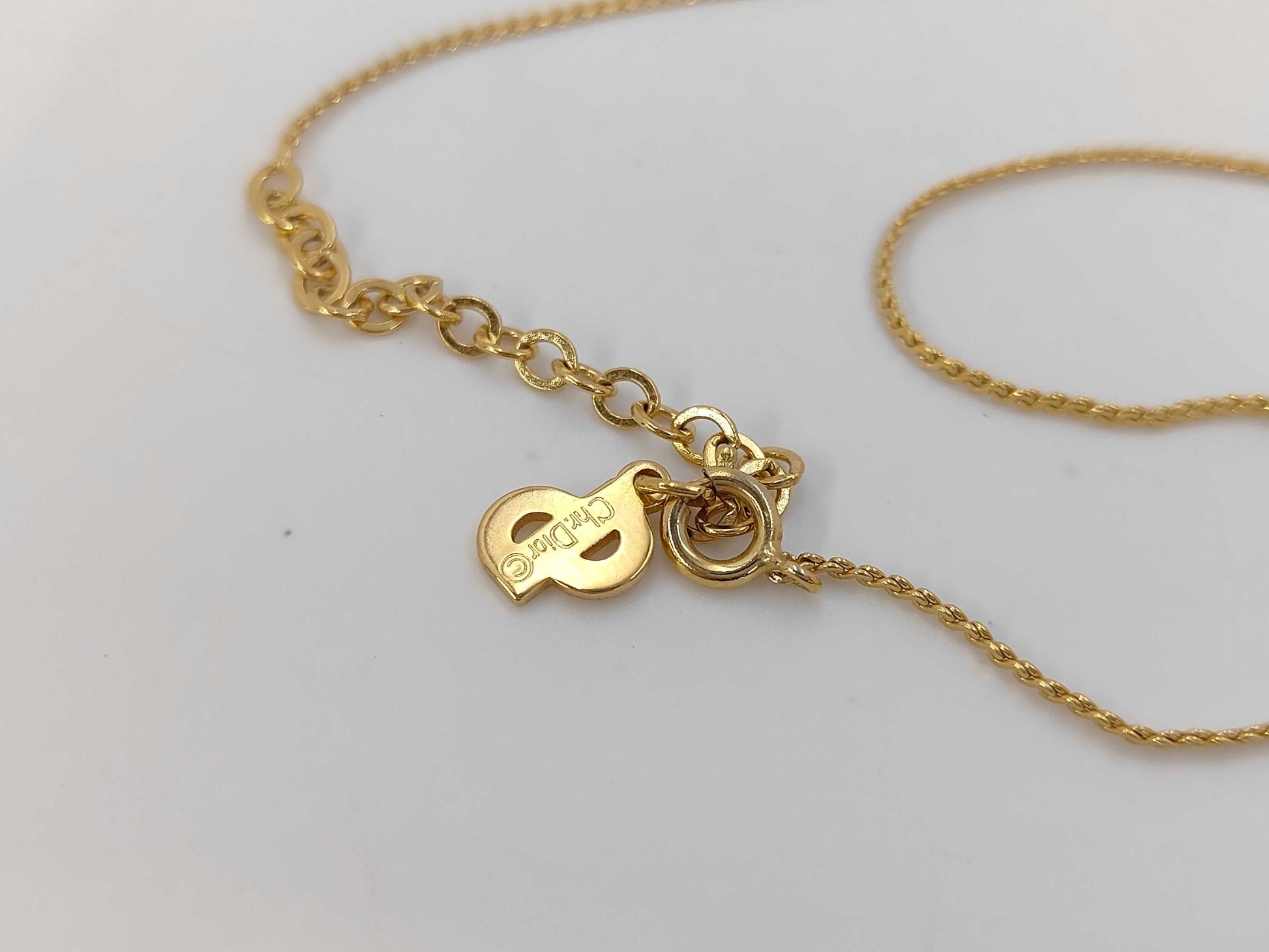 Dior CD logo necklace