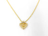 Dior CD logo heart necklace