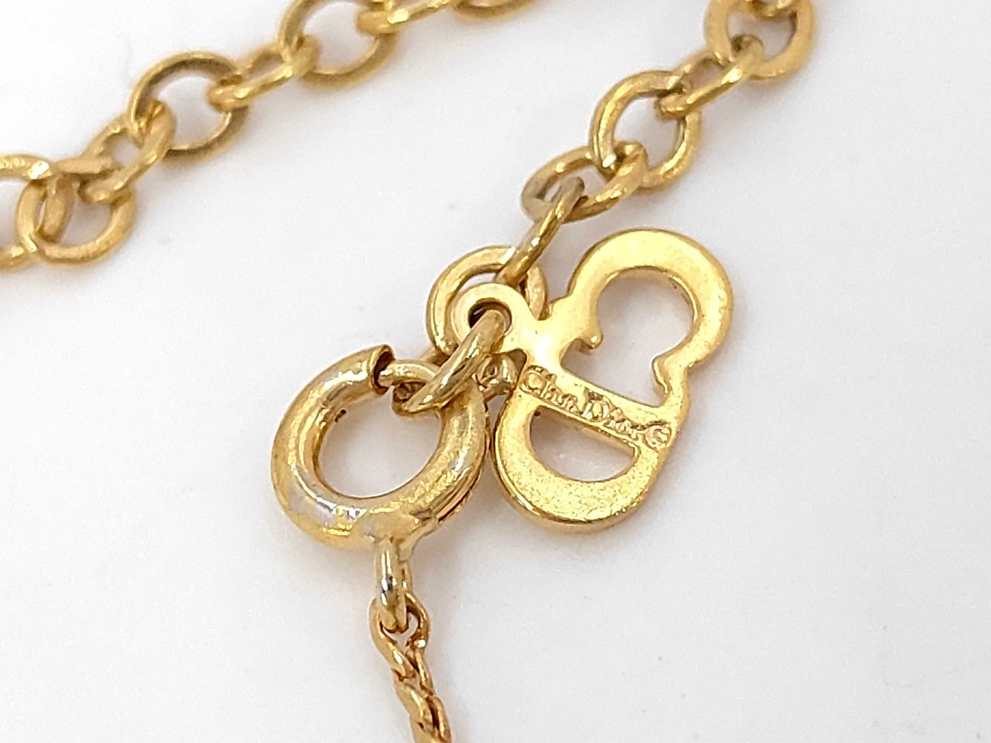 Dior logo necklace necklace