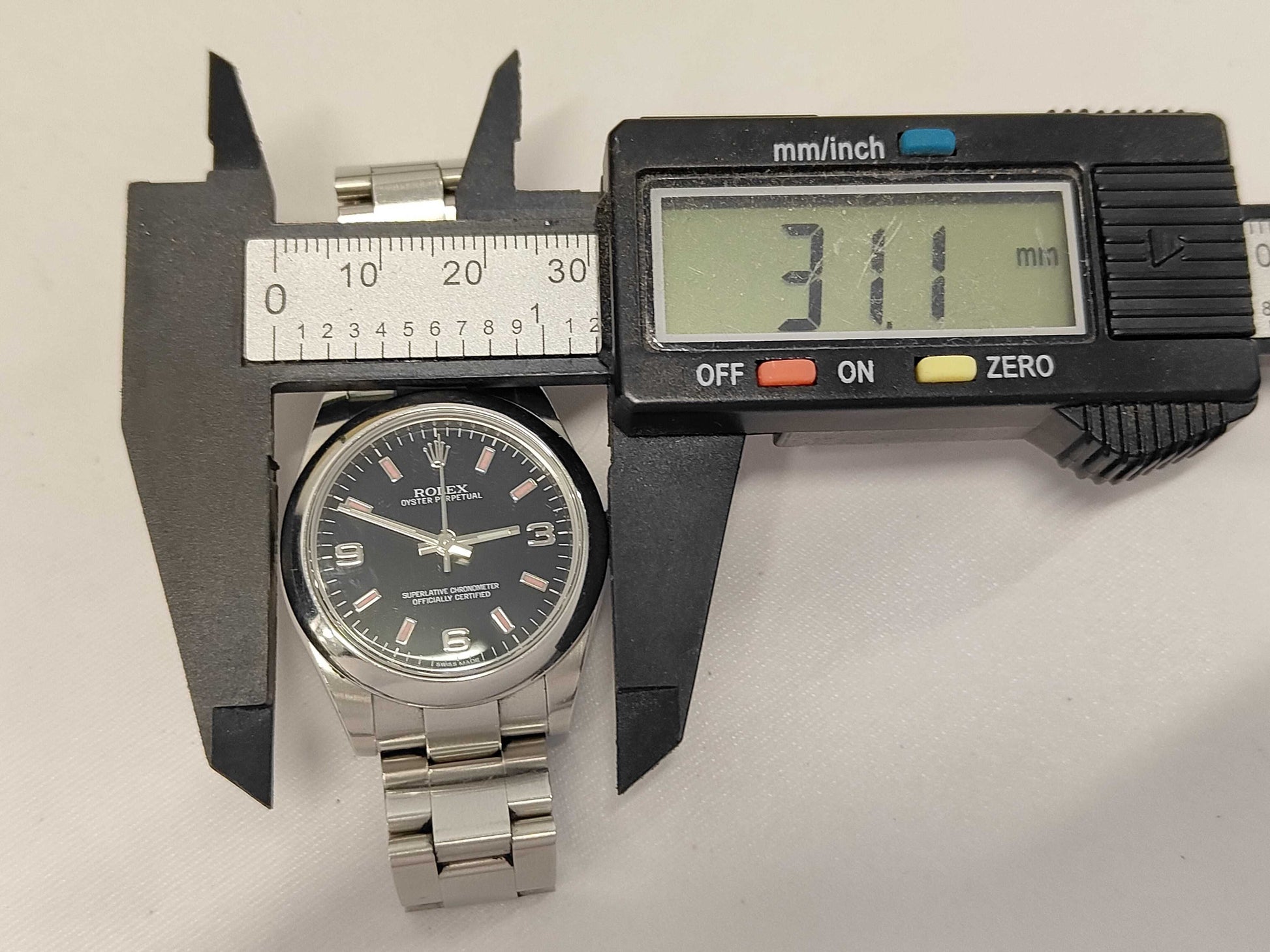 ROLEX 177200 2691R963 Black Dial Oyster Bracelet Boys' Watch