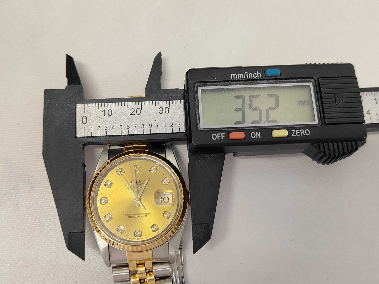 ROLEX 16233G S550835 Champagne Dial Jubilee Bracelet Men's Watch