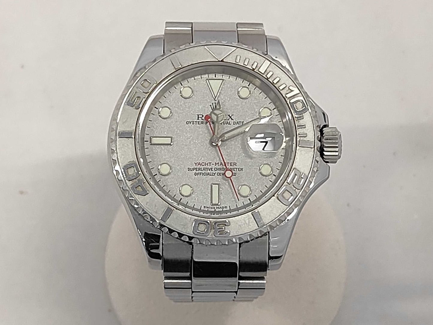 ROLEX 16622 D256945 Silver Dial Oyster Bracelet Men's Watch