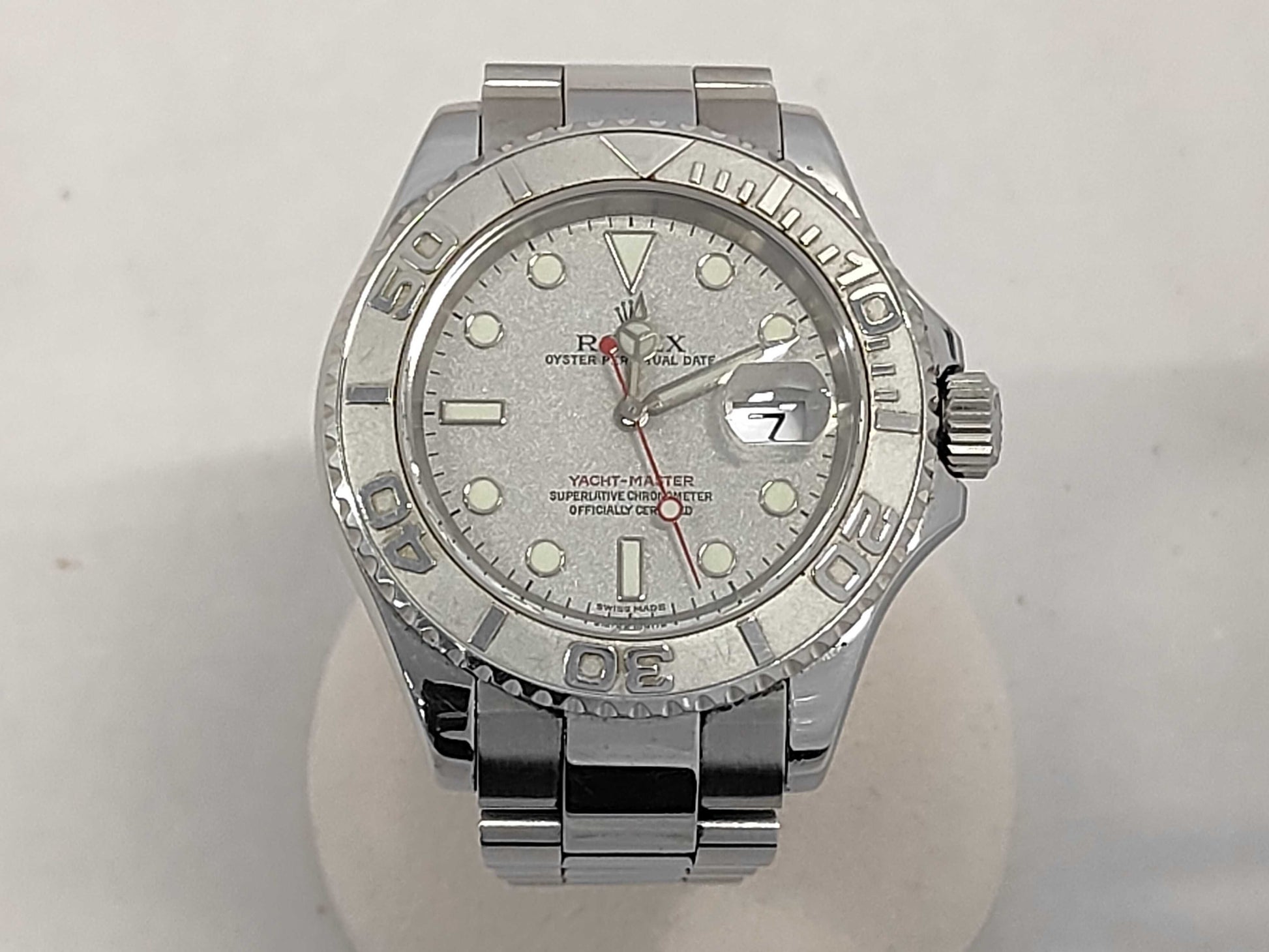 ROLEX 16622 D256945 Silver Dial Oyster Bracelet Men's Watch