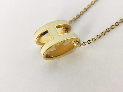 HERMES HERMES Pop Ash H Necklace Gold Necklace