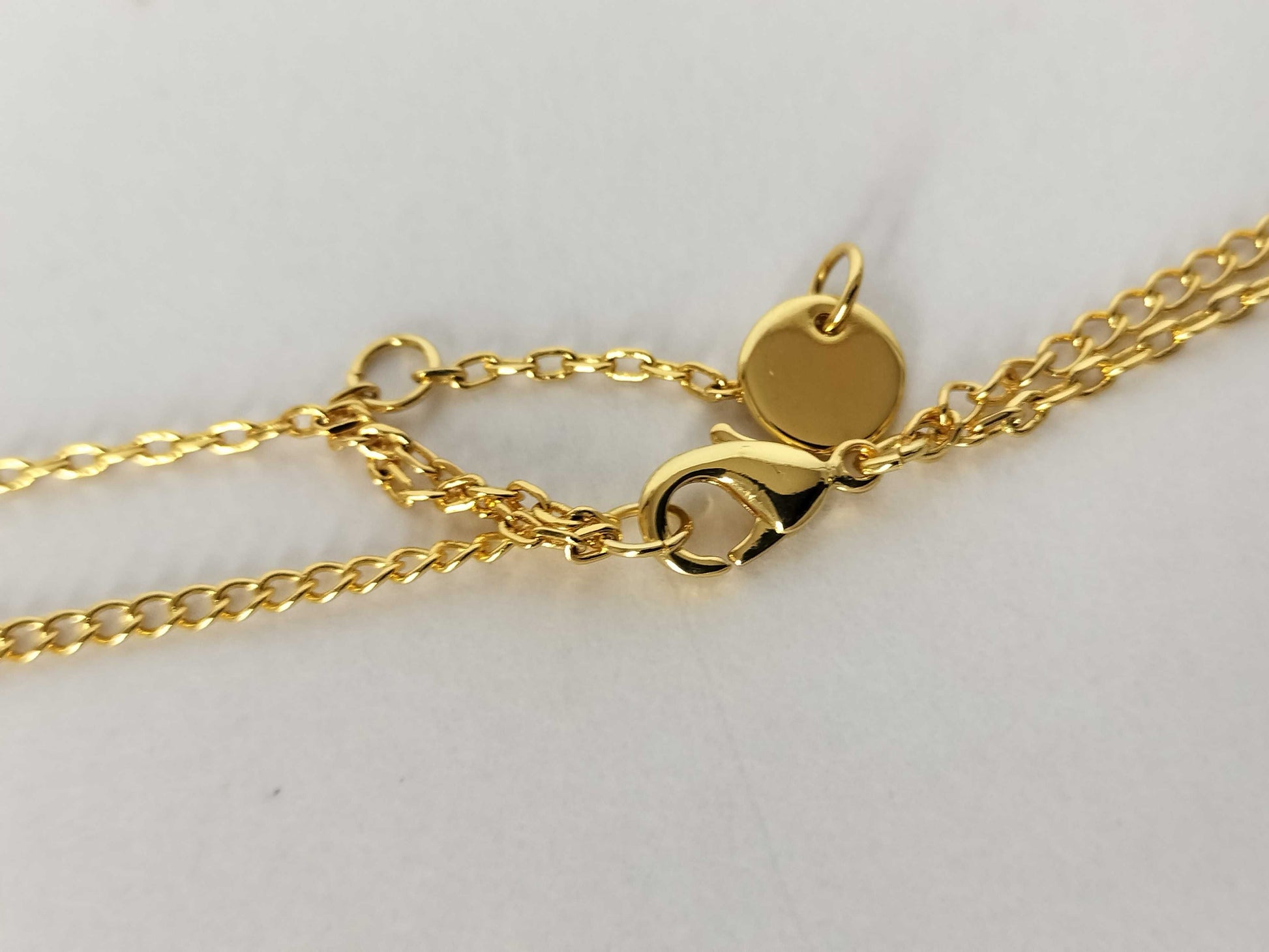 Dior Dior CD logo rhinestone necklace gold necklace