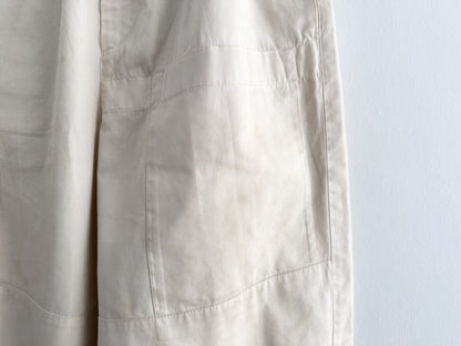 JIL SANDER JIL SANDER Wide-leg Cotton Pants with Zippered Hems, Size 44