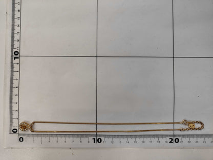 Dior logo rhinestone necklace