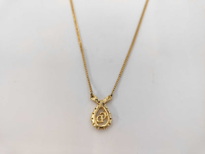 Dior logo rhinestone necklace