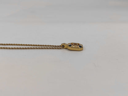 Dior logo rhinestone necklace